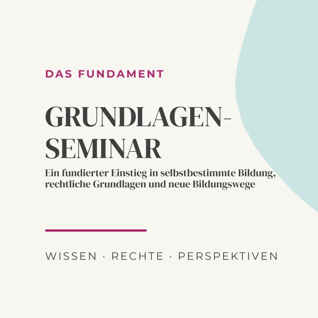 Grundlagenseminar: Das Fundament – Wissen, Rechte, Perspektiven